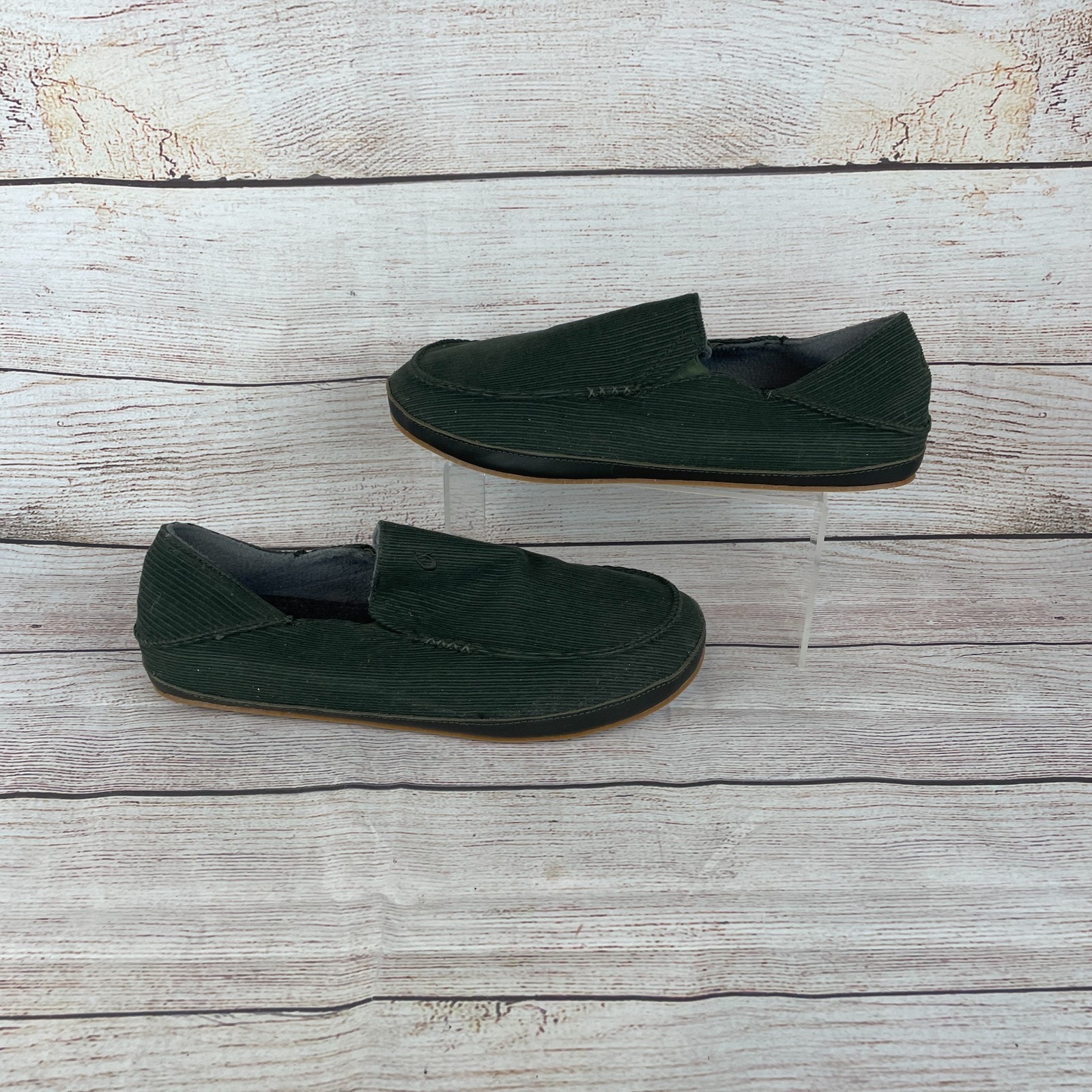 Olukai Moloa Mens Sz 14 Slippers Hunter Green